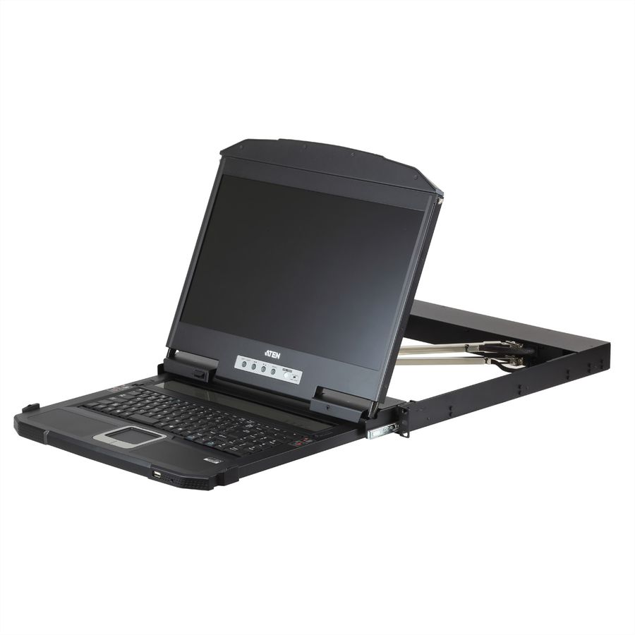 ATEN CL3800NW KVM-console USB HDMI DVI VGA Dual Rail, Toetsenbord indeling Zwitsers