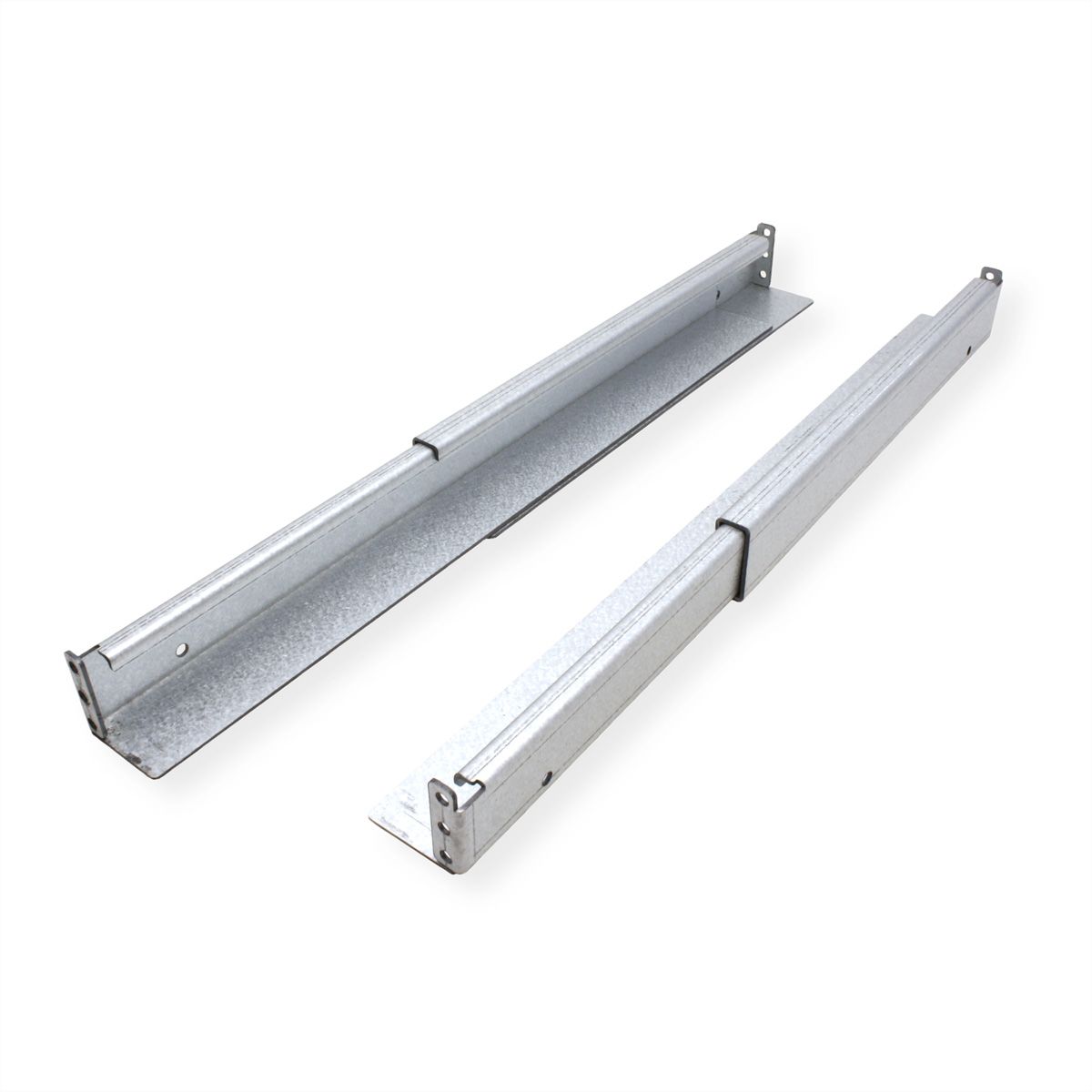 ROLINE slide rail set variable depth, 500 to 750mm incl mounting material