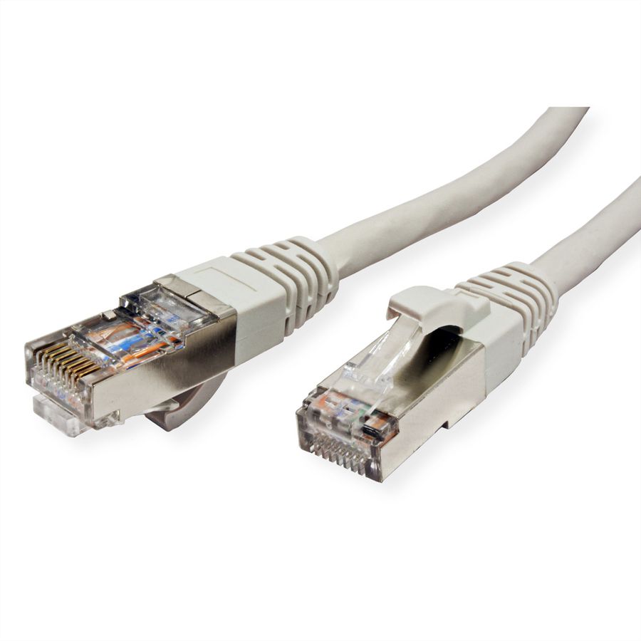 ROLINE S/FTP-kabel Cat.7, LSOH, met RJ-45 connectoren (500 MHz / Klasse EA), grijs, 1 m