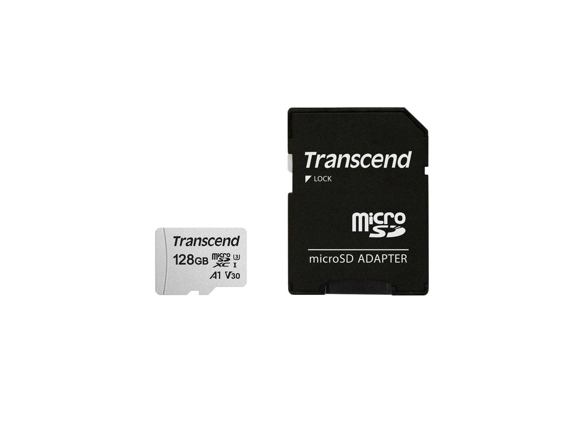 Transcend TS128GUSD300S-A flashgeheugen 128 GB MicroSDXC NAND Klasse 10