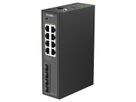 D-Link DIS-210G-12P 12-Port Switch, Smart Managed Gigabit PoE Industrial