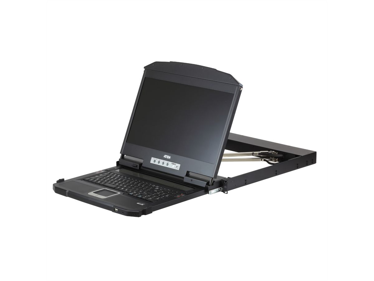 ATEN CL3800NW KVM-Console USB HDMI DVI VGA Dual Rail, DE-Layout