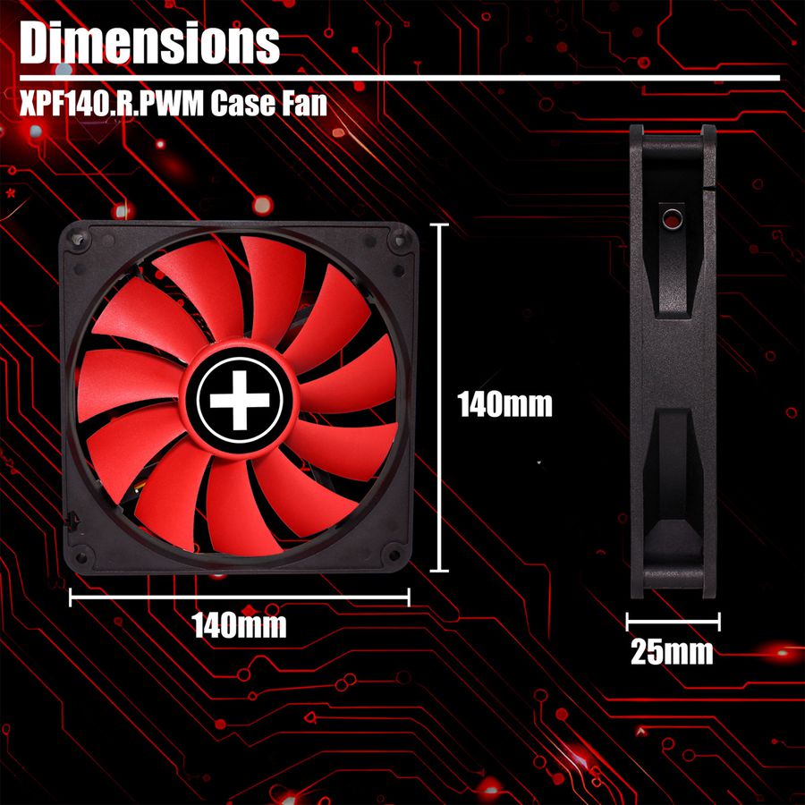 Xilence XPF140.R.PWM 140mm PWM Case Fan, 4PIN