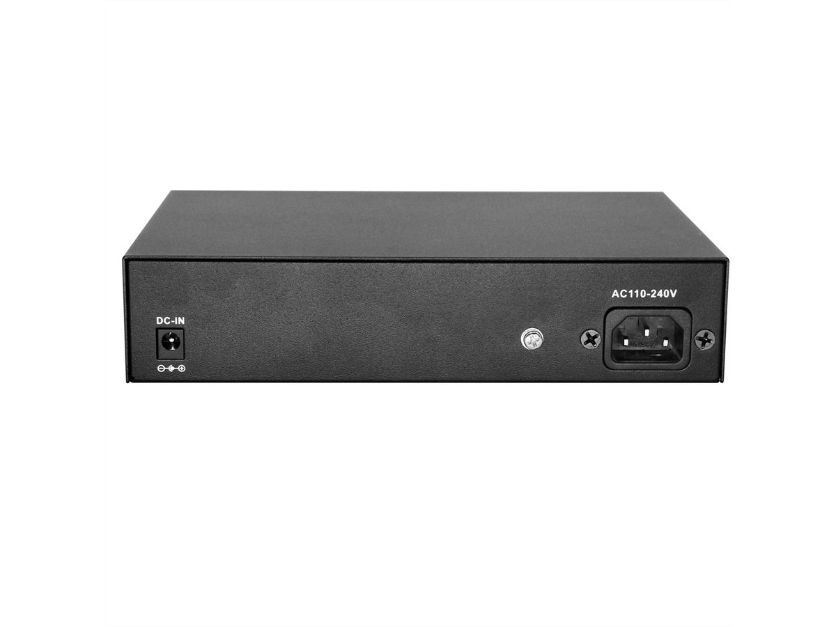 VALUE PoE+ Gigabit Ethernet Switch, 8+2 Uplink Ports (1x GbE, 1x SFP)