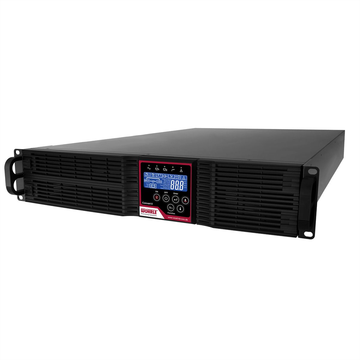 WÖHRLE Convert II 3000VA UPS, Voor 19" rackmontage