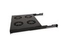 ROLINE 19-inch ventilatorunit 4 ventilatoren, Thermostaat zwart