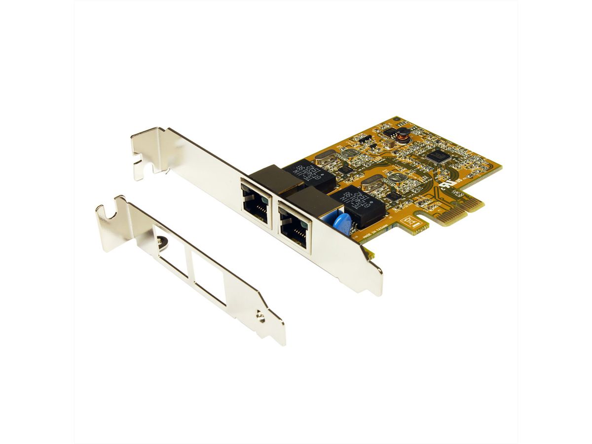 EXSYS EX-6072-3 PCI 2x Gigabit Ethernet-netwerkkaart