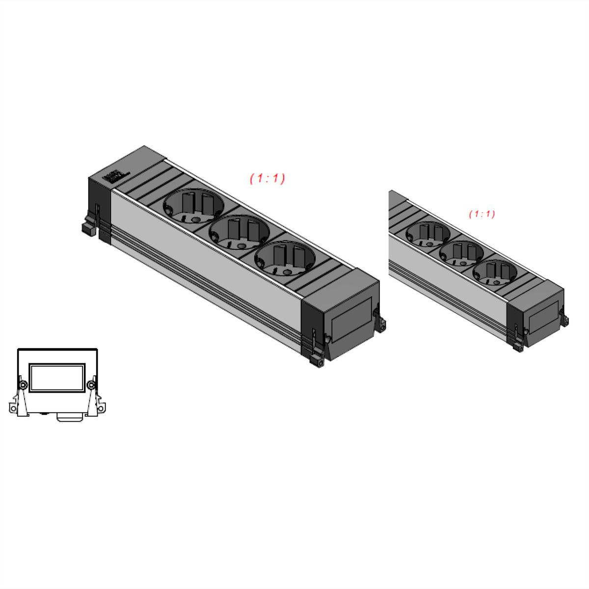 BACHMANN Power Frame 3x earthing contact short