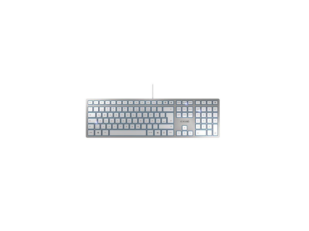 CHERRY KC 6000 Slim USB QWERTY Brits Engels Zilver