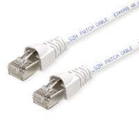 TELEGÄRTNER RJ45 Patch Cord S/FTP, Cat.6A, LSZH, white, 0.25 m