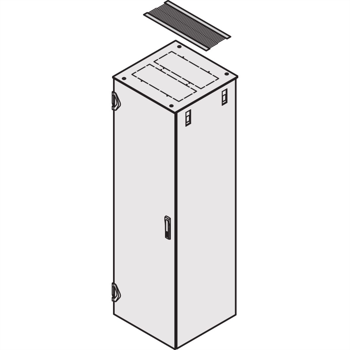 SCHROFF VARISTAR borstelstrook, zwart, 2 St., tbv dak (80mm Breed)