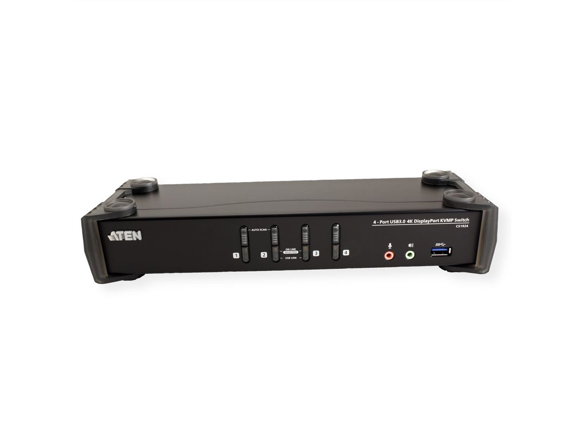 ATEN CS1924 4-Port USB 3.0 4K DisplayPort KVM Switch