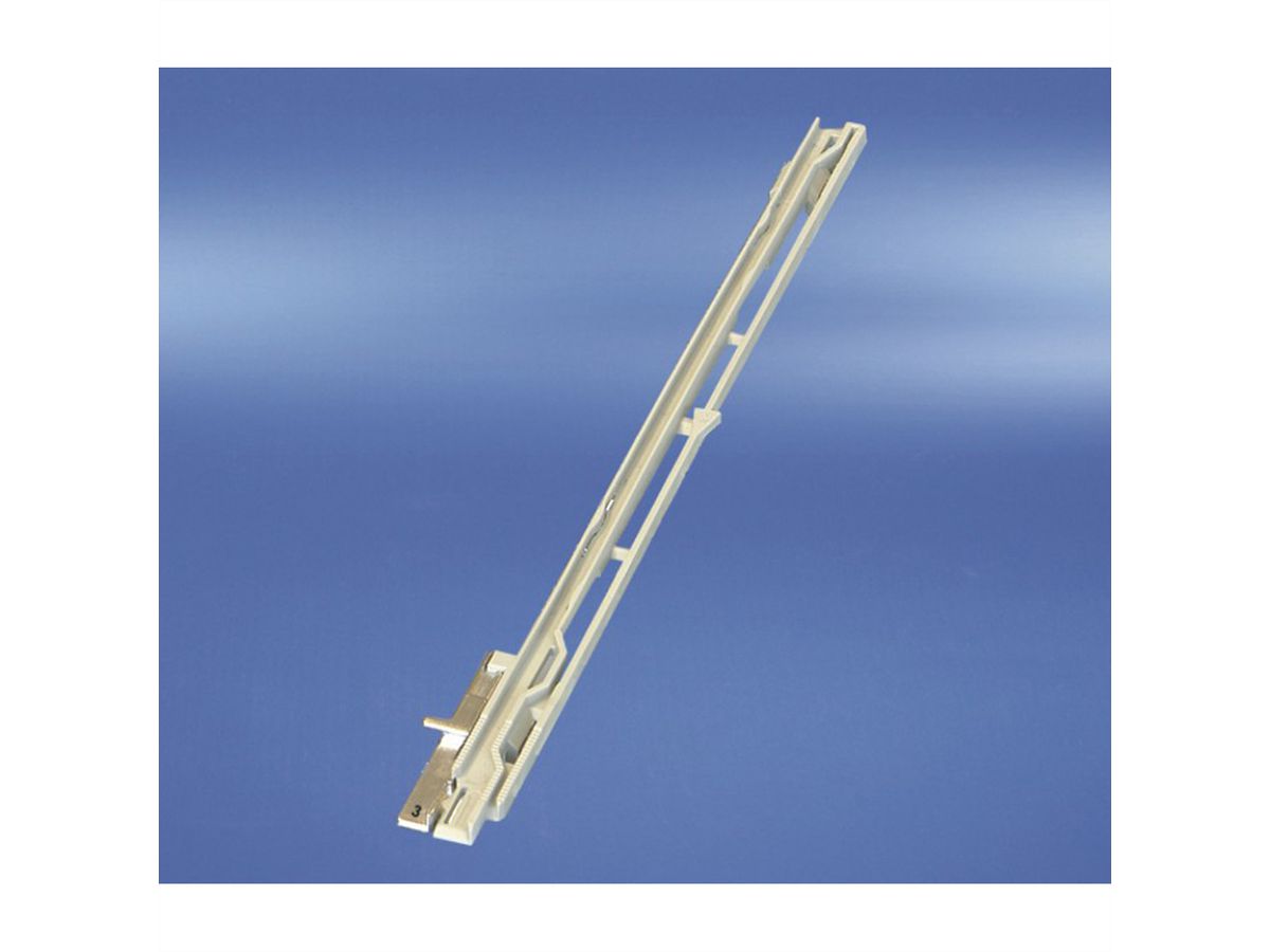 SCHROFF MTCA Guide Rail, Grey, Bottom, for MCH Modules, Tongue 3, 10 pieces