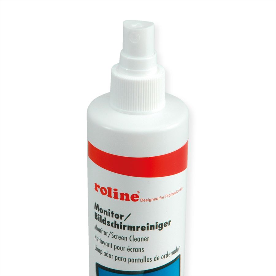 ROLINE TFT Cleaner with microfiber cloth, 250 ml