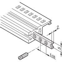 SCHROFF horizontale rails schroefdraad, M2,5, 20 PK