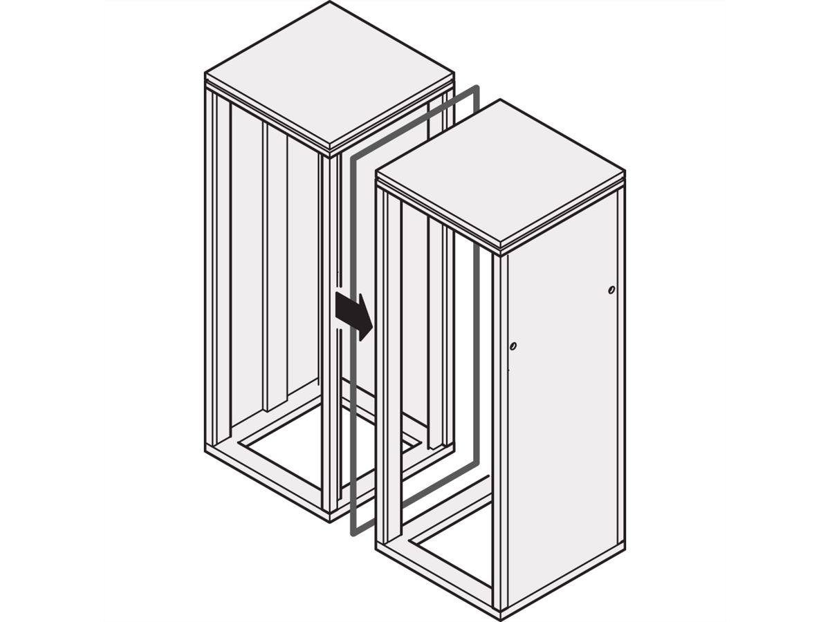 SCHROFF Eurorack Side-By-Side Mounting Kit for universal Eurorack