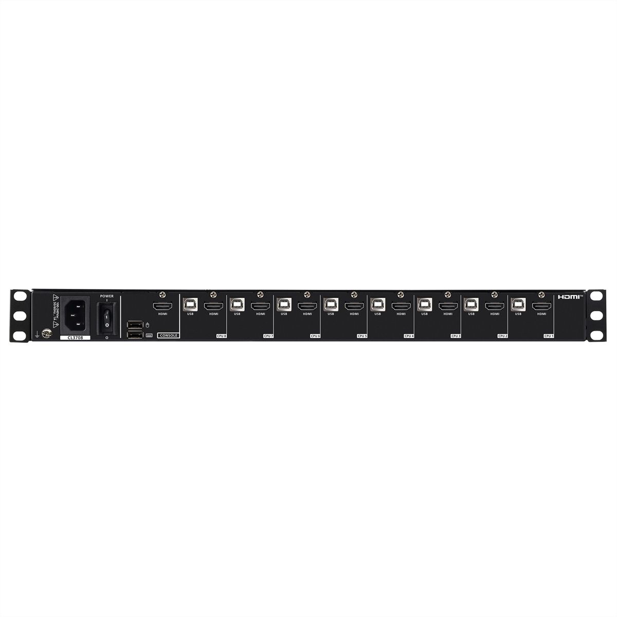 ATEN CL3708NX FR 8-Port-USB-HDMI-Einzelschienen-Breitbild-LCD-KVM-Konsole, FR-Layout