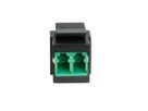 ROLINE Fiber Optic Keystone Jack, LC/LC Duplex, Singlemode, OS2, APC