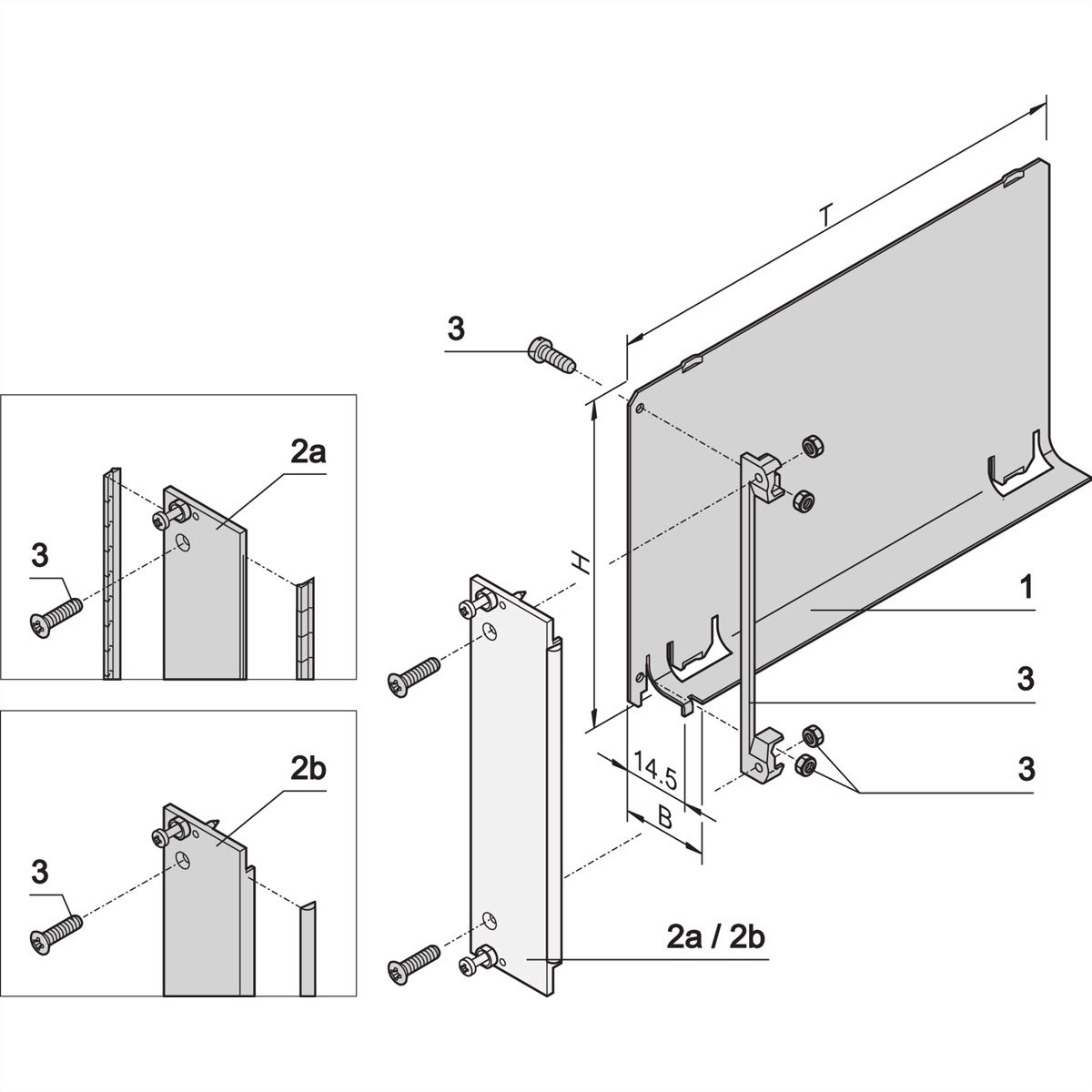 SCHROFF Air Baffle, U-Front Panel, Refrofit Shielding, Textile, 6 U, 4 HP, 220 mm
