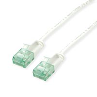 ROLINE RM UTP DataCenter Patchkabel Cat.6A (Klasse EA), extra dun, wit, 2 m