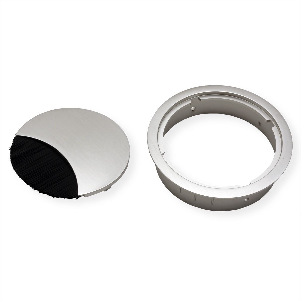 BACHMANN LOOP ROUND Kabeldoorvoer, zilver