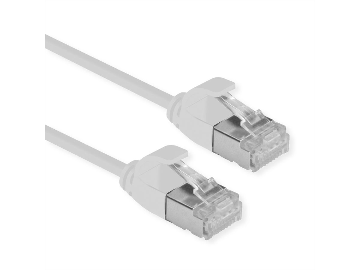 ROLINE U/FTP DataCenter Patch Cord Cat.6A (Class EA), LSOH, slim, grey, 2 m