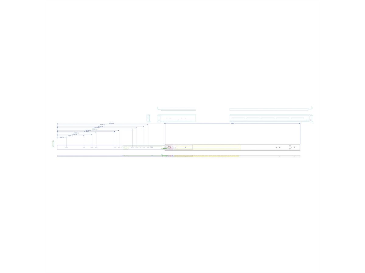 VALUE Telescopic rails for VALUE Industrial Rack-Mount Server Chassis, 19.99.0116/19.99.0103