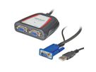 VALUE Portable VGA Video-Splitter, 2-port, 250MHz