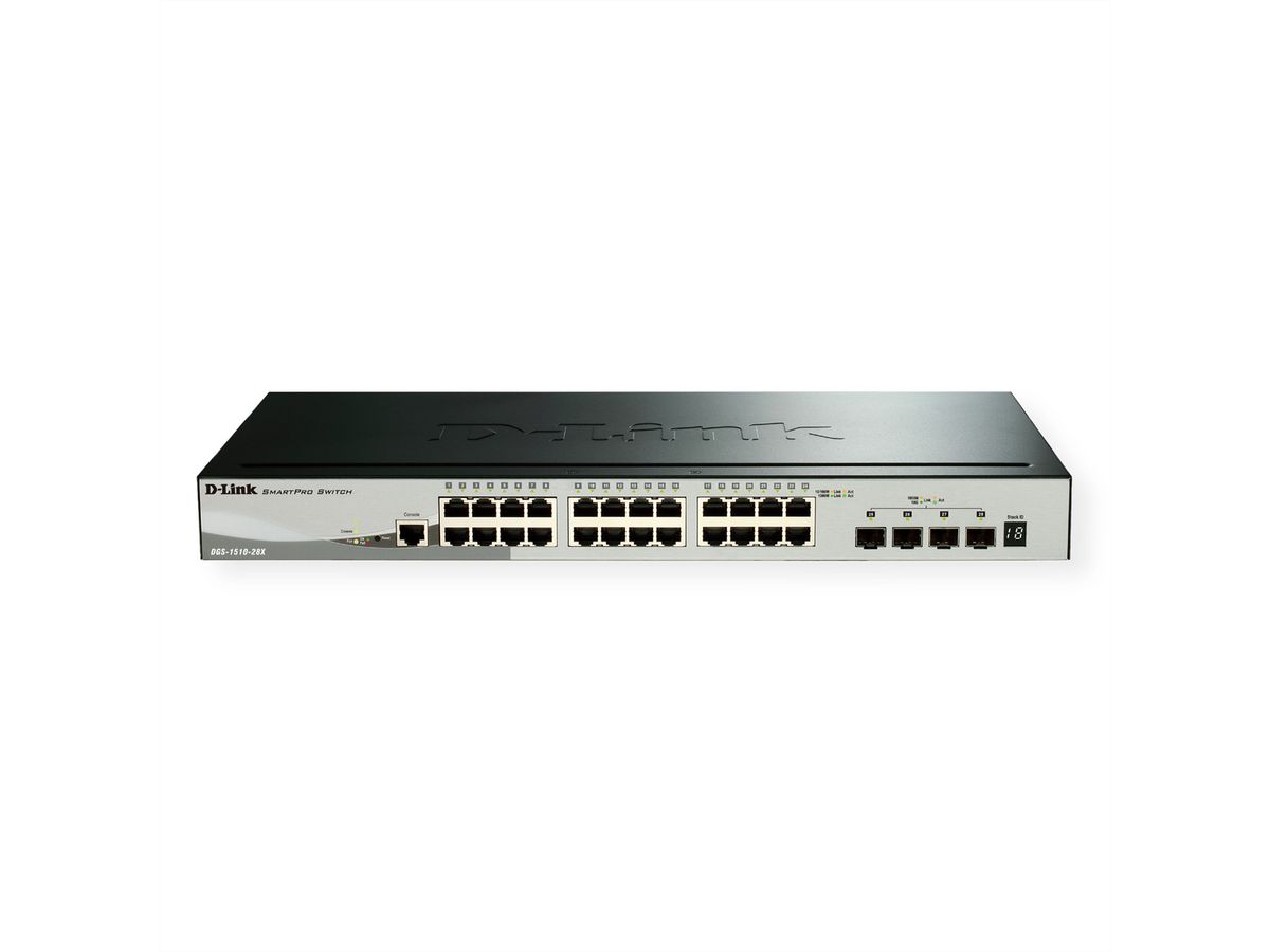 D-Link DGS-1510-28X Smart Managed Gigabit Stack Switch 4x 10G