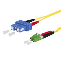 METZ CONNECT OpDAT patch cord, SC-D/LC-D APC OS2, 2 m