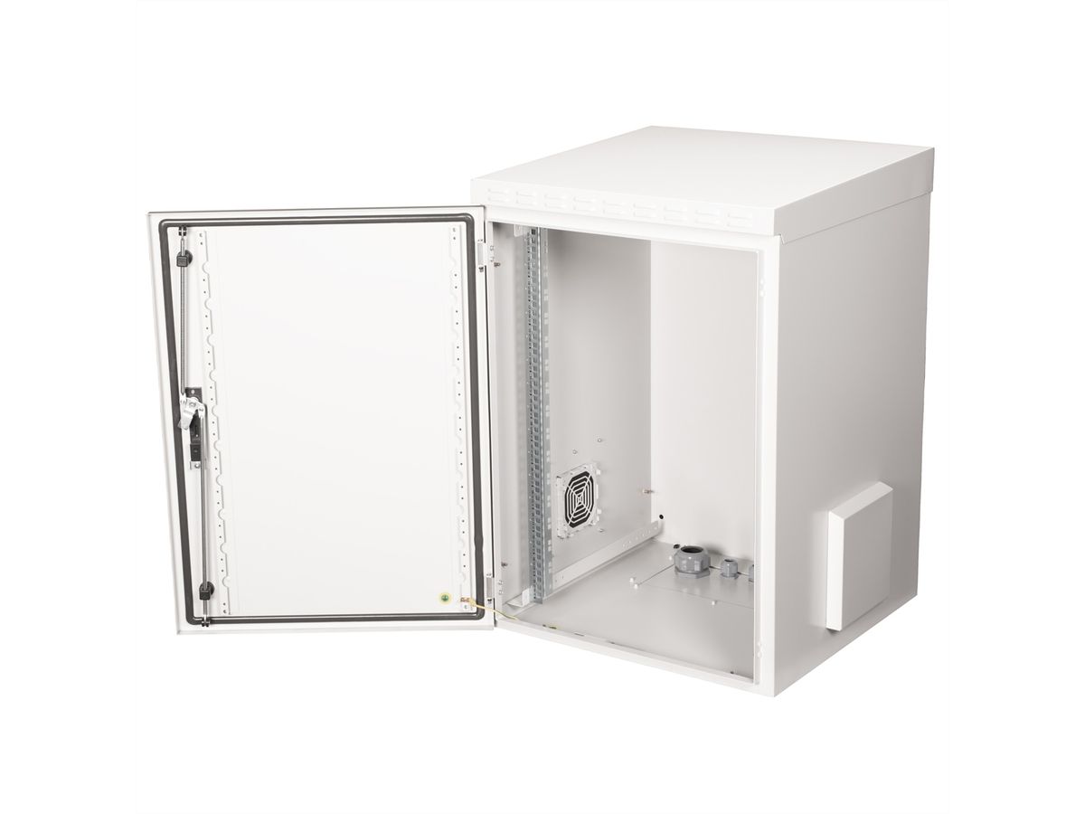 ROLINE 19-inch wandbehuizing Pro 16 U , 600x600 BxT IP55 buiten grijs