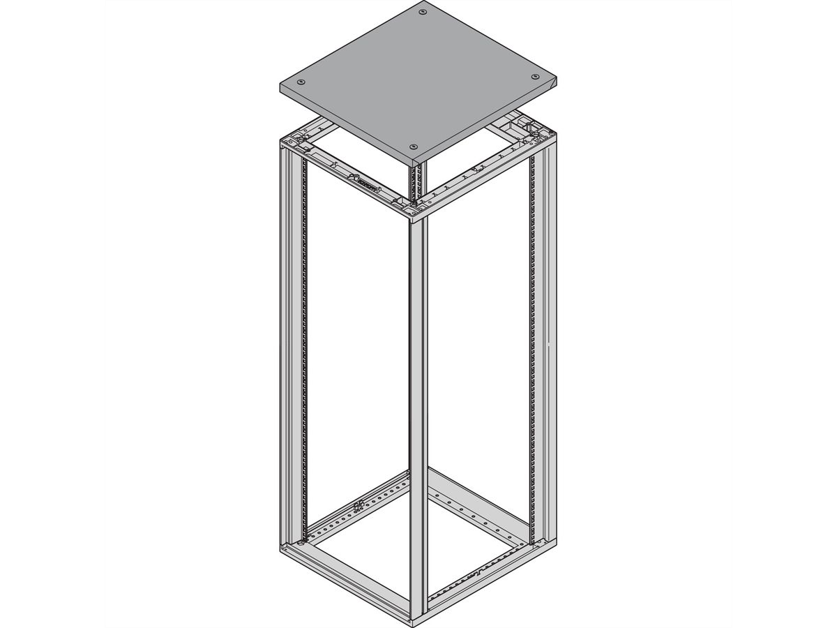 SCHROFF Novastar opklapbaar deksel, 553W 800D
