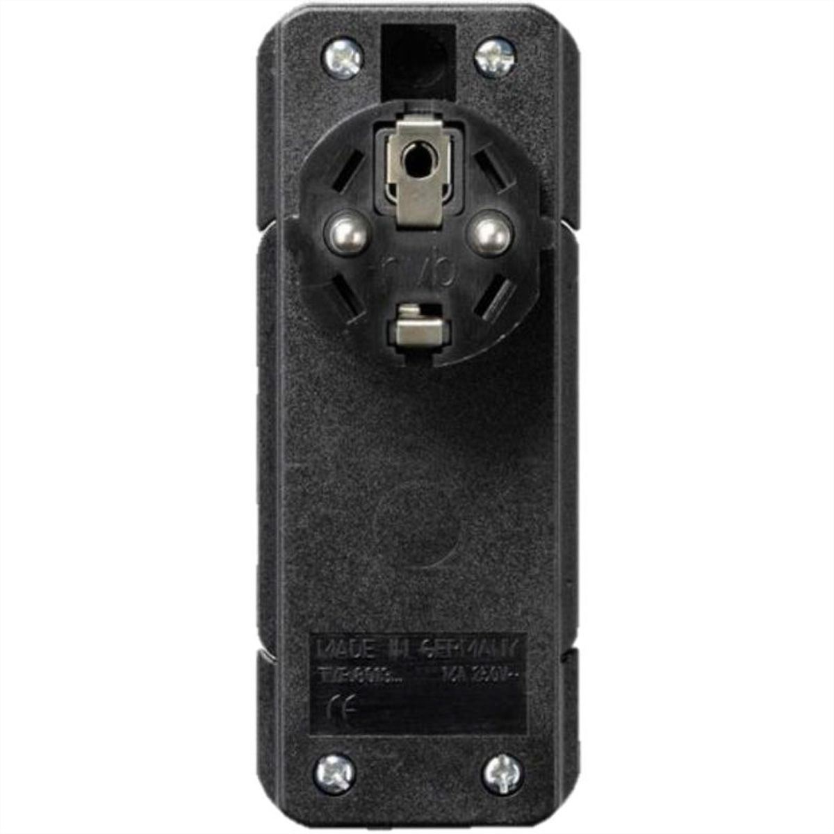 BACHMANN SMART PLUG earthing contact mounting plug, black
