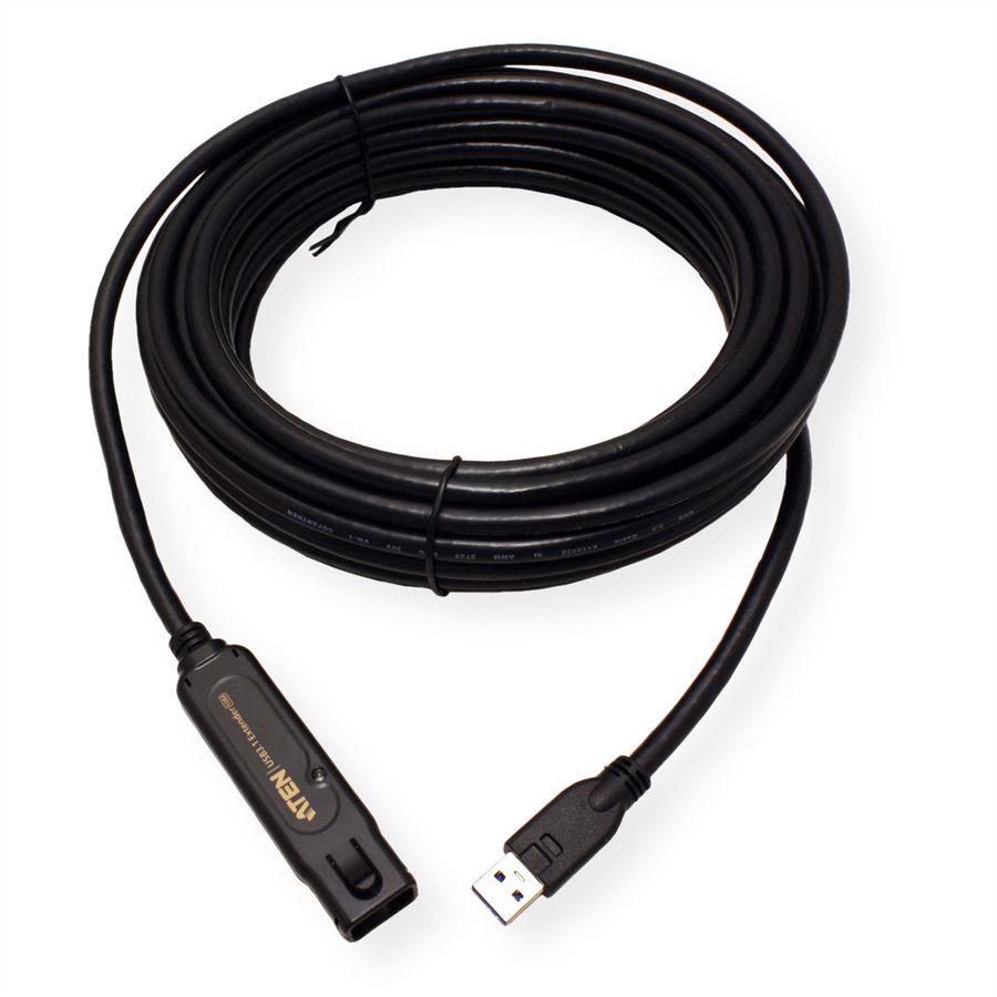 ATEN UE3310 USB 3.1 Gen 1 Verlängerungskabel, schwarz, 10 m