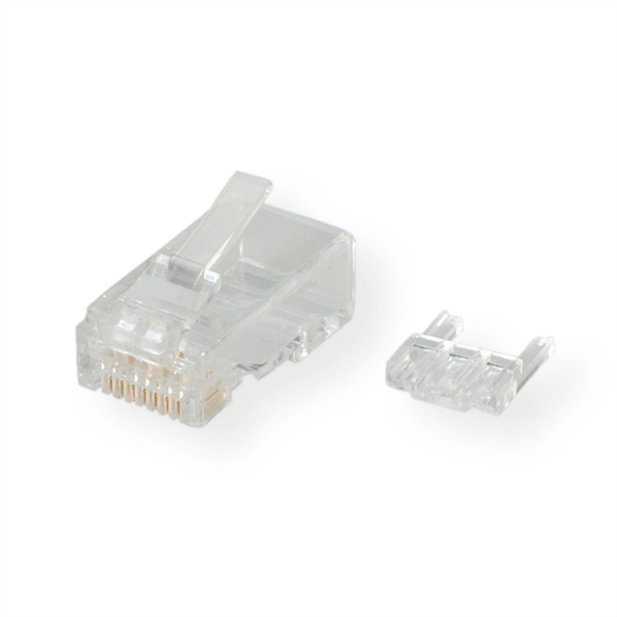 ROLINE modulaire connector niet afgeschermd Cat.6 (Class E) voor massieve kabel, 10 St.