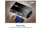 HDMI to VGA/Audio Converter with Scaler