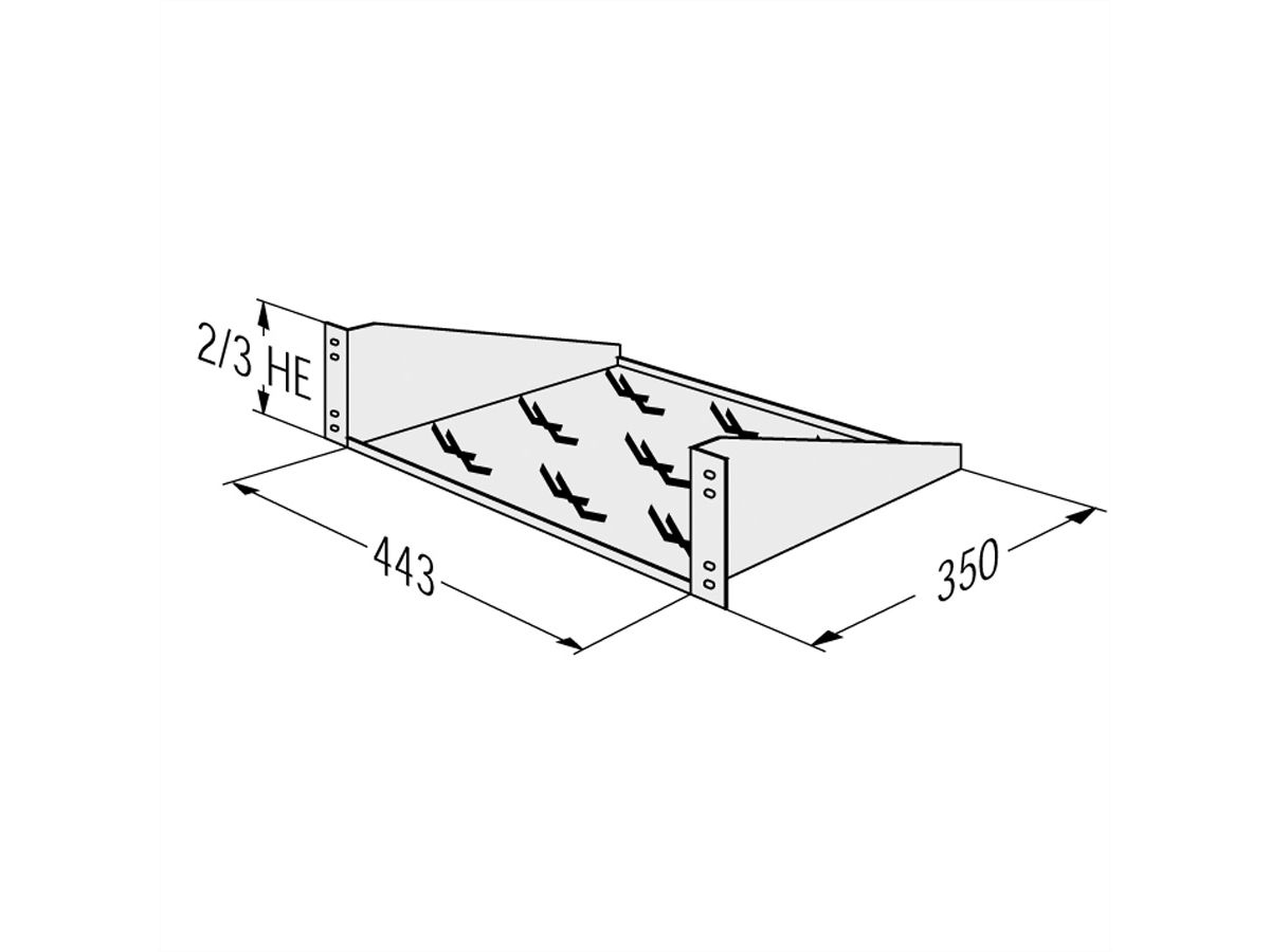 APRANET Legplank 2 HE (BxD) 443x350mm, max. 12kg