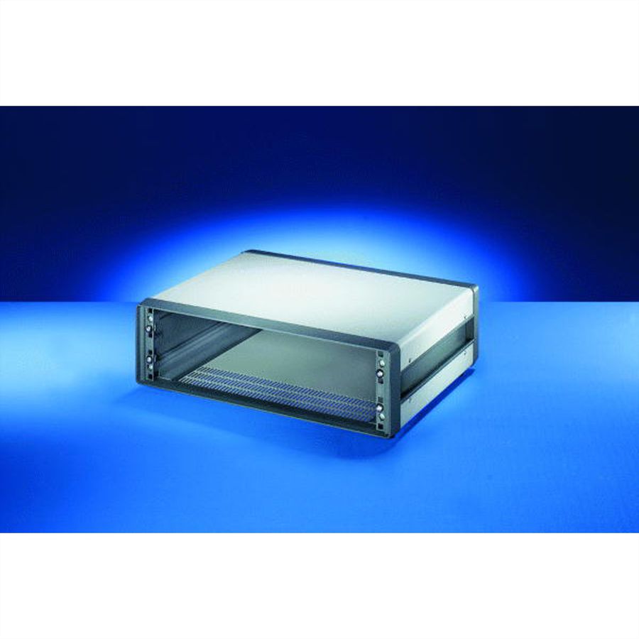 SCHROFF Comptec 19" Desktop Case, Unshielded, Steel Cover, 3 U, 84 HP, 300 mm