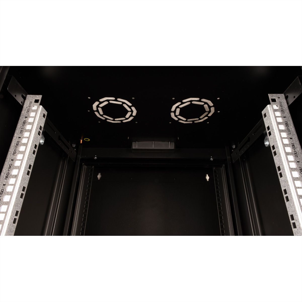 ROLINE 19-inch wall-mounted housing Pro 12 U, 600x600 WxD two-piece swivelling black
