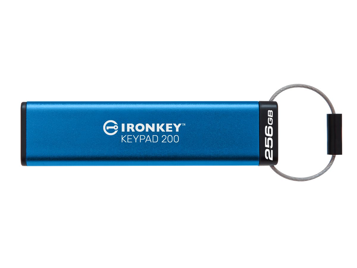 Kingston Technology IronKey 256GB Keypad 200, FIPS 140-3 Lvl 3 (Pending) AES-256 Encrypted