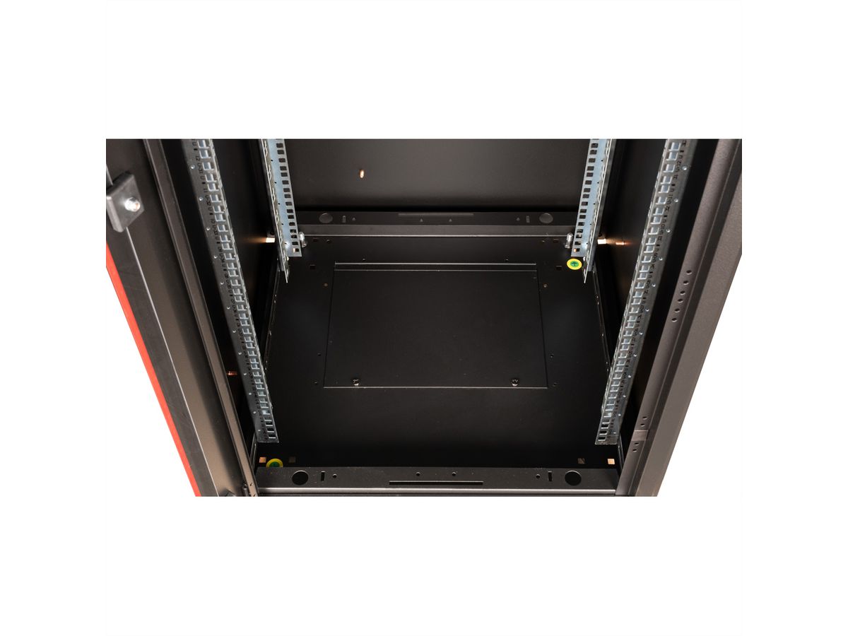 ROLINE 19-inch netwerkkast Basic 42 U, 600x600 BxD Glazen deur zwart