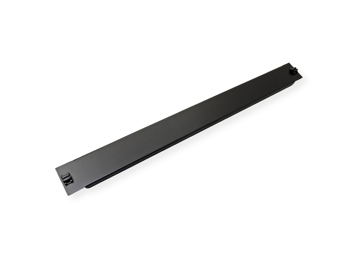 VALUE 19" Blank Panel, Snap-in, 1U, Metal, black