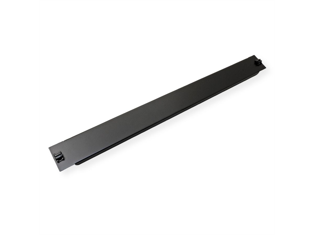 VALUE 19" Blank Panel, Snap-in, 1U, Metal, RAL 9005 black