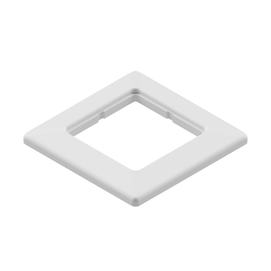 EasyLan Cover frame single, White RAL 9010