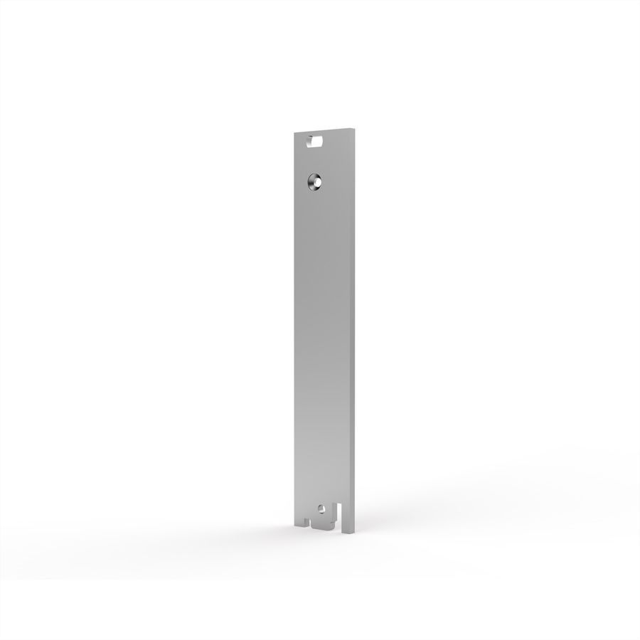 SCHROFF Insteekmodule voorpaneel, niet afgeschermd, voor IEL, IET, type 2 handgreep, 3 HE, 4 HE, 2,5 mm, Al, geanodiseerd vooraan, geleidend achteraan