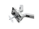 ROLINE Dual LCD Monitor Stand Pneumatic, Desk Clamp, Pivot, 2 Joints, silver