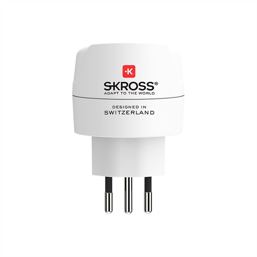 Skross Europe to Switzerland + Italy + Brazil Travel Adapter