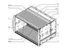 SCHROFF EuropacPRO 19" moduledrager voor rail, afgeschermd, SNCF, 6 HE, 84 PK, 320 mm
