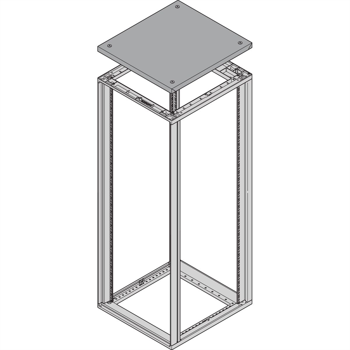 SCHROFF Novastar Verhoogde bovendeur, 553B 500D