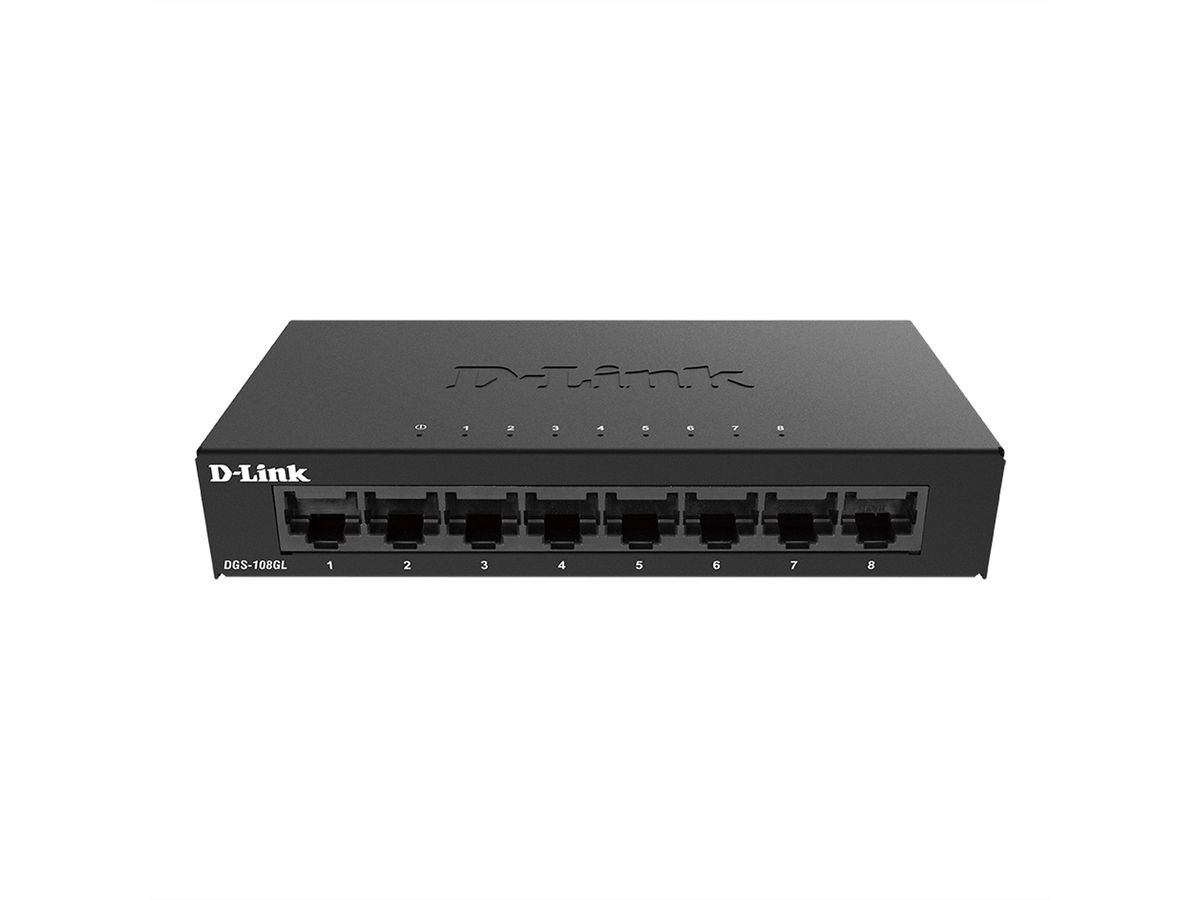 D-Link DGS-108GL/E 8-Port Gigabit Switch Light, Layer2 ohne IGMP